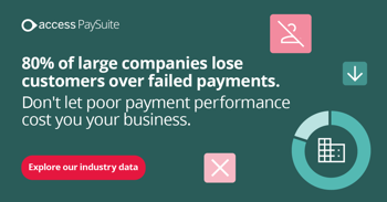 80% of large companies lose customers over failed payments